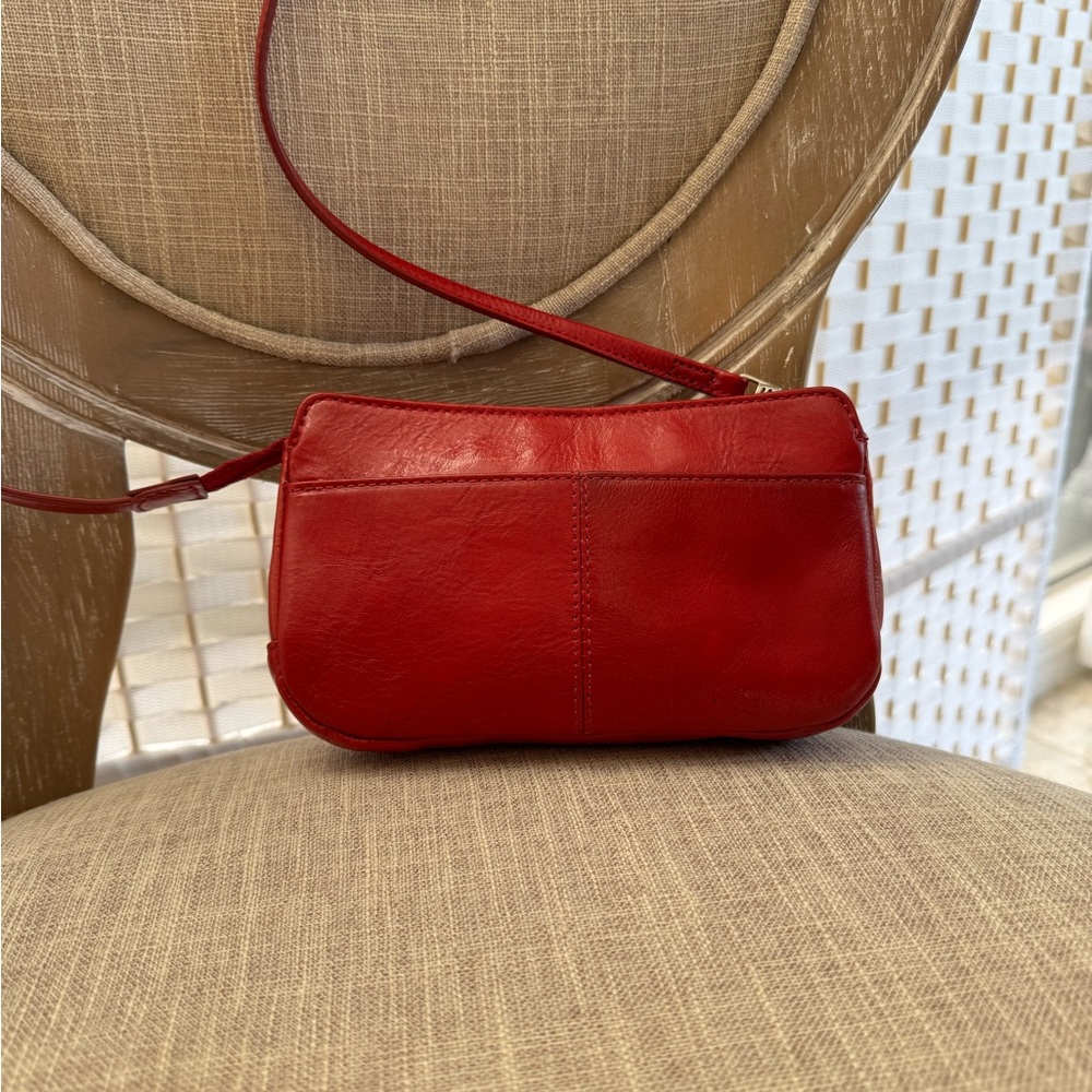HOBO Vibrant Red Leather Crossbody Bag